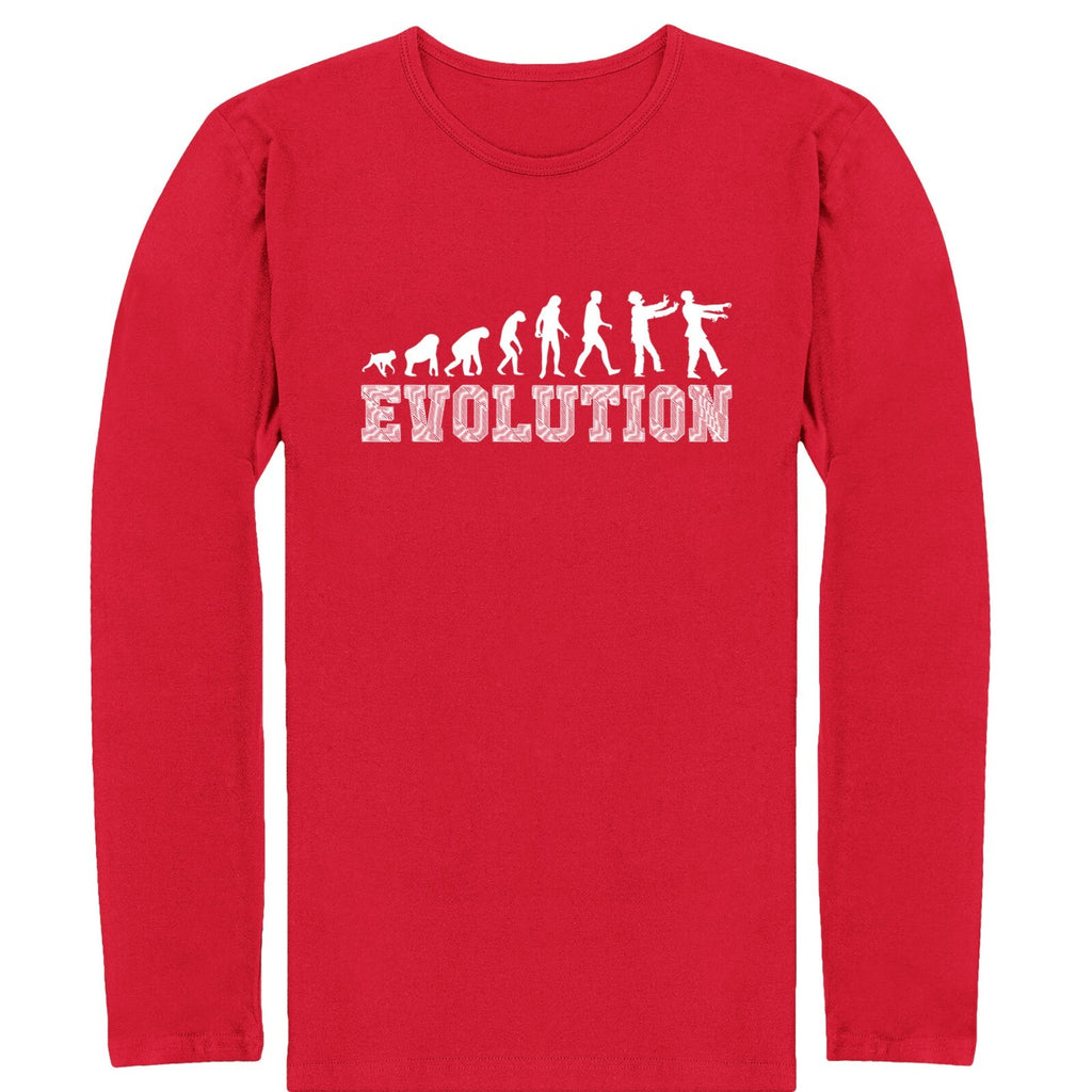 Zombie Evolution Long Sleeve Shirt Horror Undead Halloween Scary Long Sleeve Top