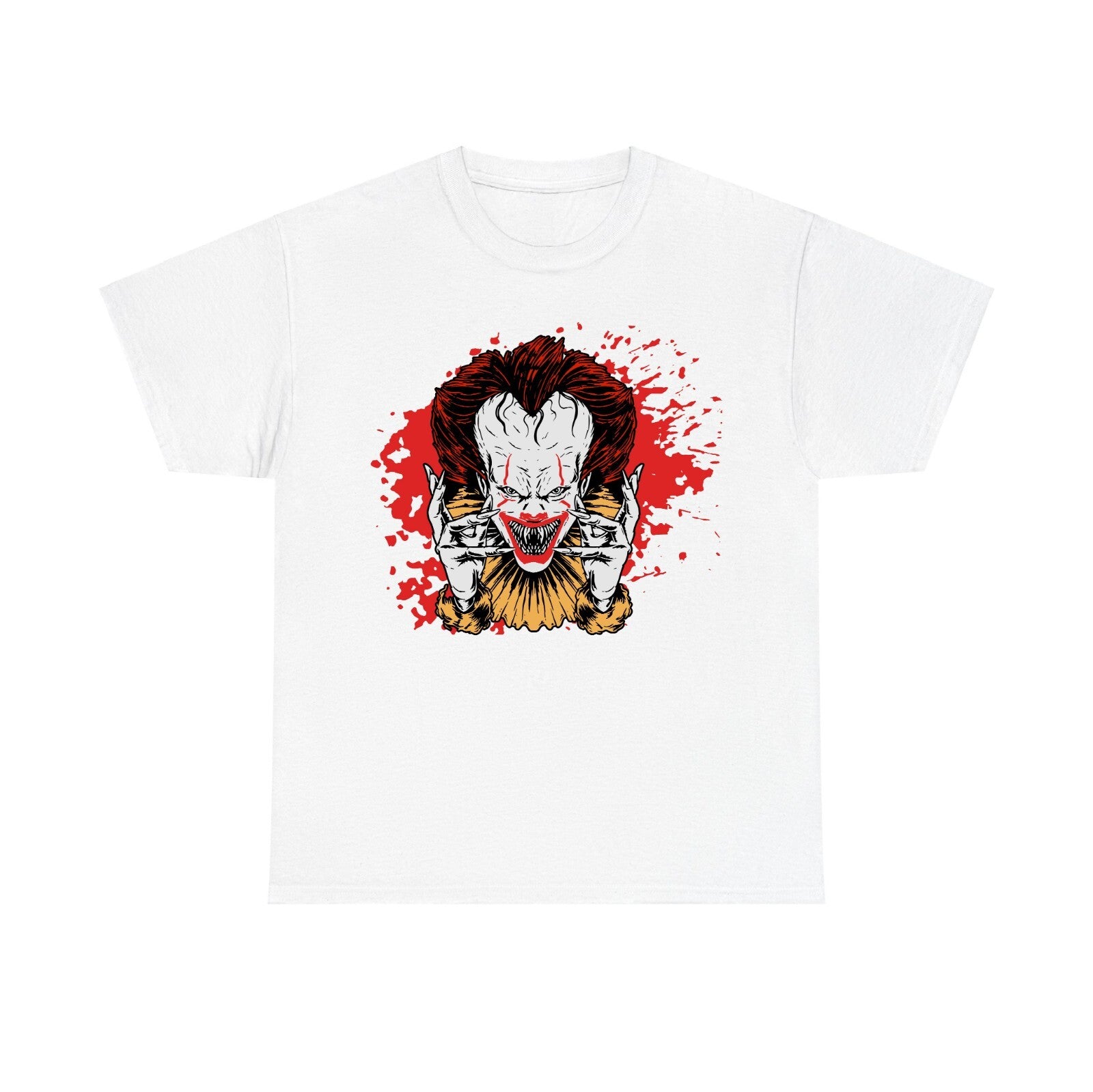 Pennywise Halloween T Shirt, Scary Clown T Shirt, Spooky Unisex Adults and kids