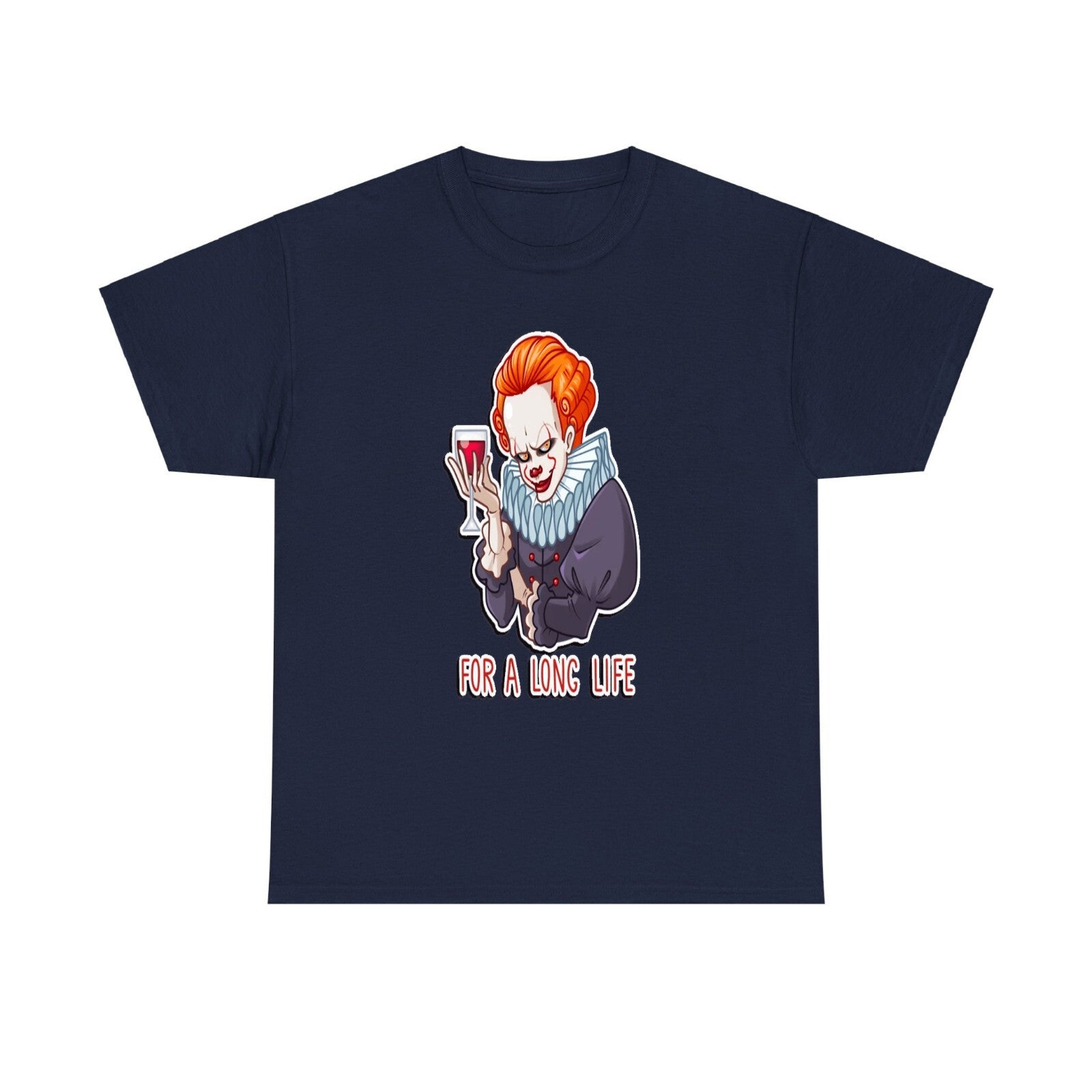 Pennywise Halloween T Shirt, Evil Clown T shirt , Wine lover Unisex Tee Top