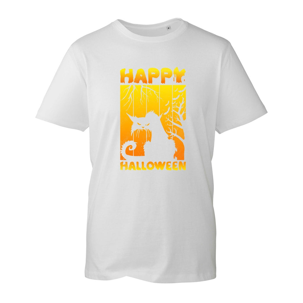 Horror Cat Happy Halloween T-Shirt, Trick Or Treat Halloween Gift Unisex Top