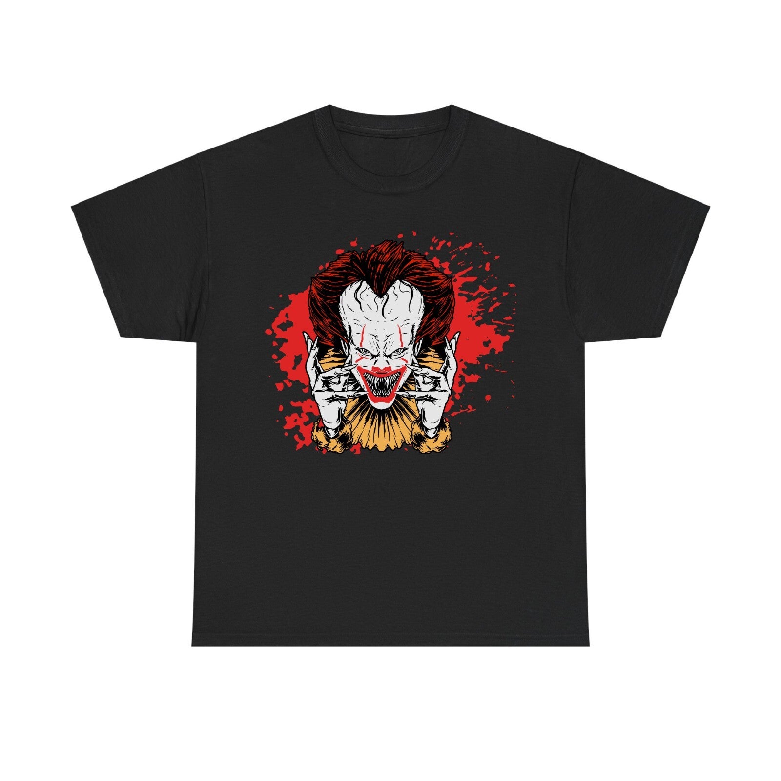 Pennywise Halloween T Shirt, Scary Clown T Shirt, Spooky Unisex Adults and kids
