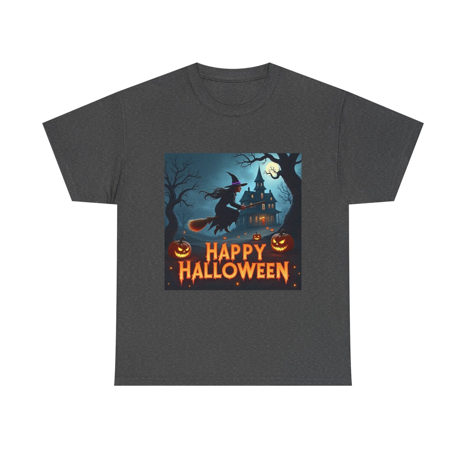 Happy Halloween Unisex Tee, Pumpkin Costume T-Shirt, Trick or Treat Shirt, Scary