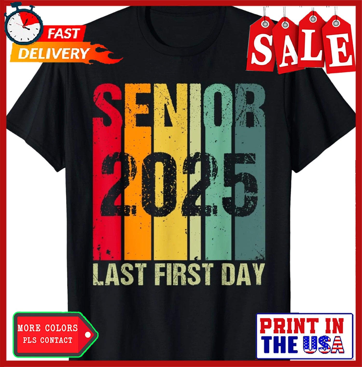 Senior Class of 2025 Back to School Graduation Gift Unisex T-Shirt