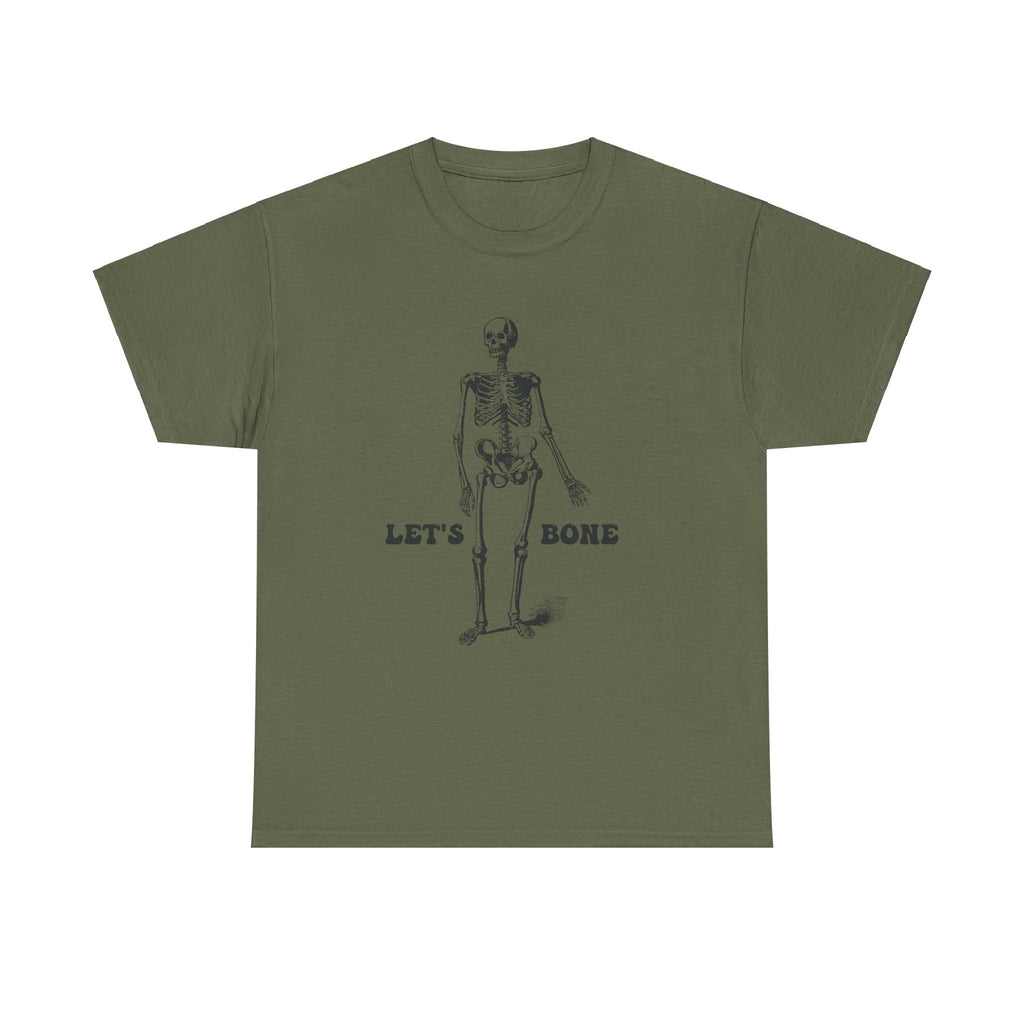 Let's Bone Halloween T shirt skul skeleton costume party trick or treat