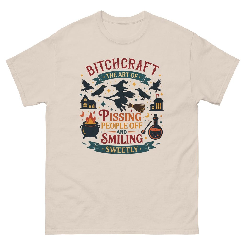 Bitchcraft Funny Sarcastic Halloween Parent Trick or Treat T-Shirt Tee