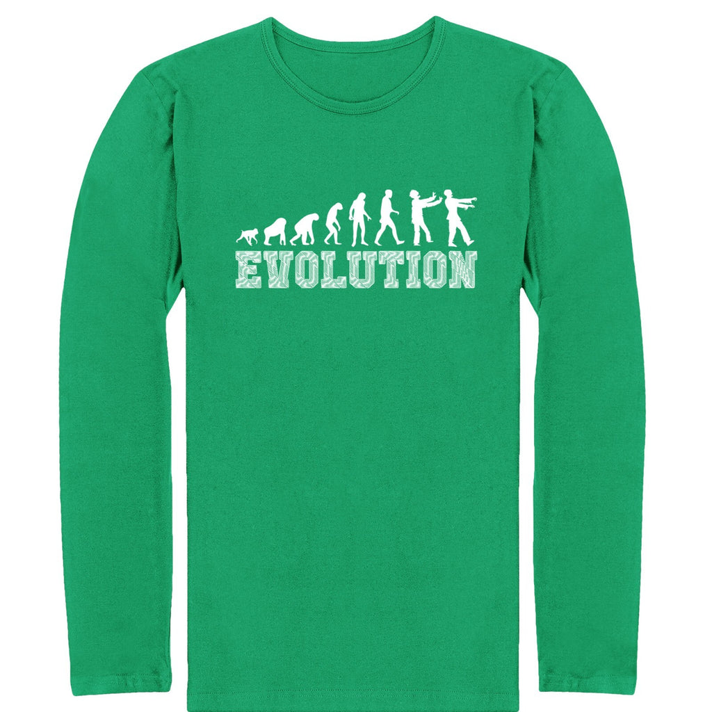 Zombie Evolution Long Sleeve Shirt Horror Undead Halloween Scary Long Sleeve Top