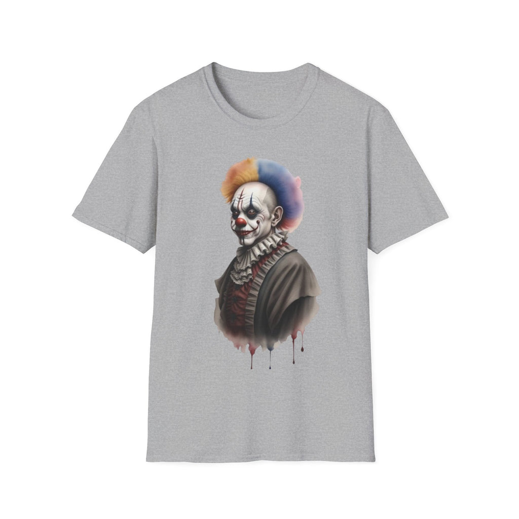 Scary Clown Unisex T-Shirt, Halloween Tee, Creepy Circus Shirt, Horror T-Shirt