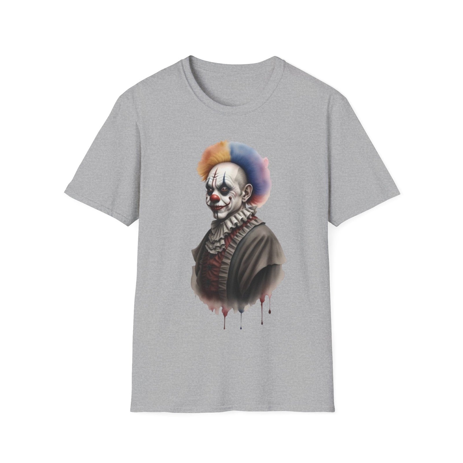 Scary Clown Unisex T-Shirt, Halloween Tee, Creepy Circus Shirt, Horror T-Shirt