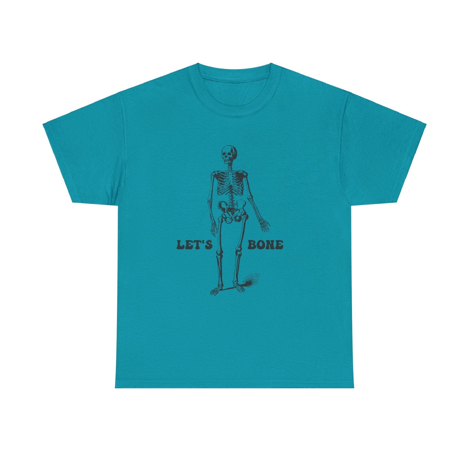 Let's Bone Halloween T shirt skul skeleton costume party trick or treat