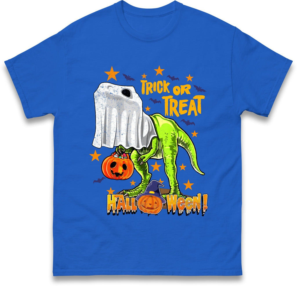 Dino Trick or Treat Funny Halloween T Shirt, Halloween Party T Shirt