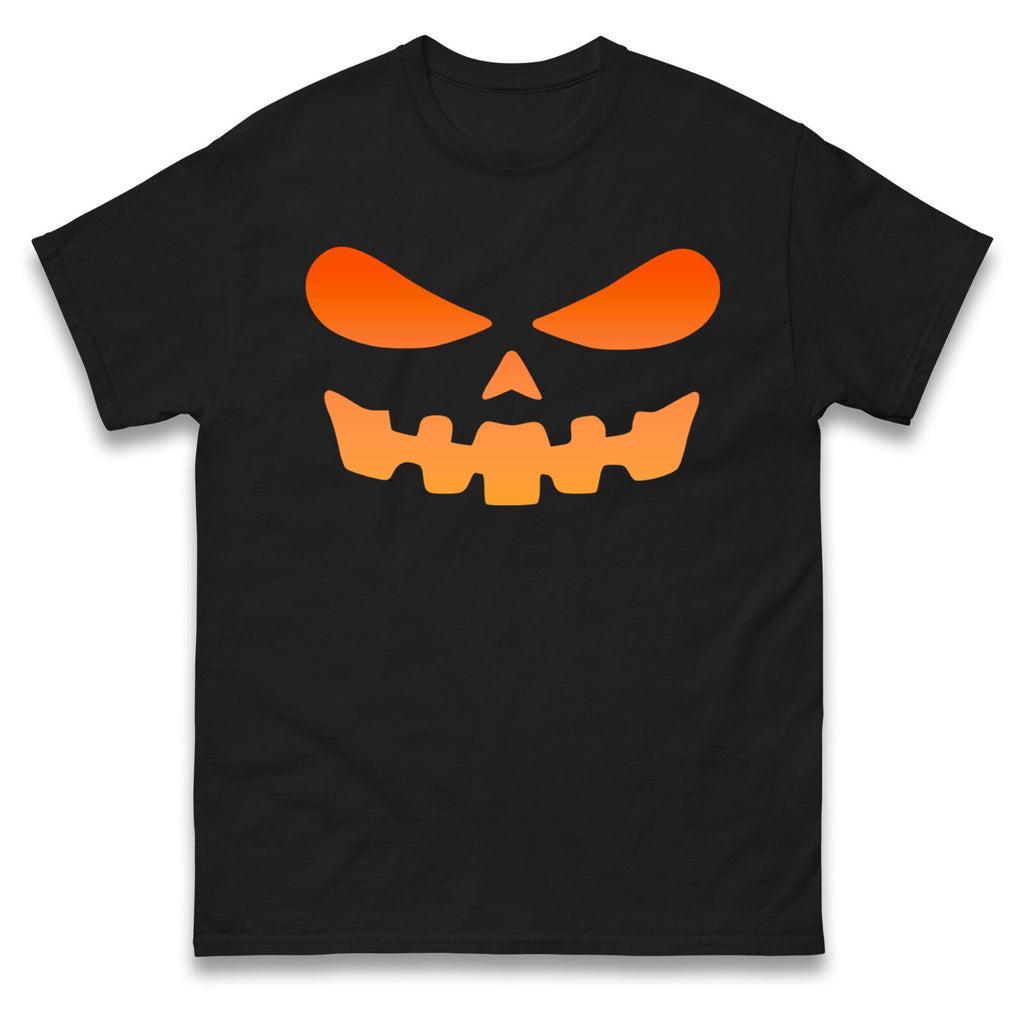 Scary Pumpkin Face Halloween T Shirt