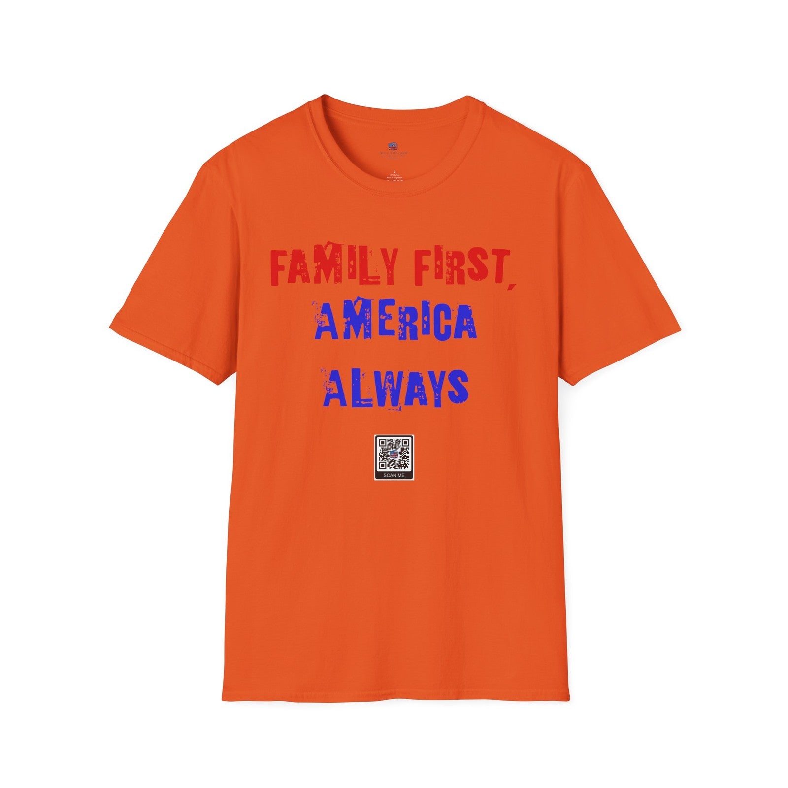 "America First, Family Always" Patriotic T-Shirt