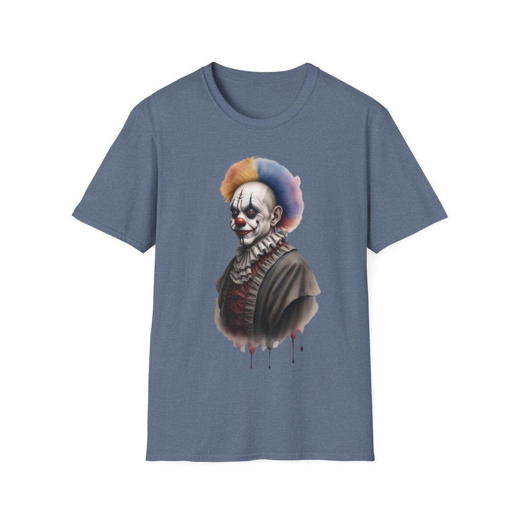 Scary Clown Unisex T-Shirt, Halloween Tee, Creepy Circus Shirt, Horror T-Shirt