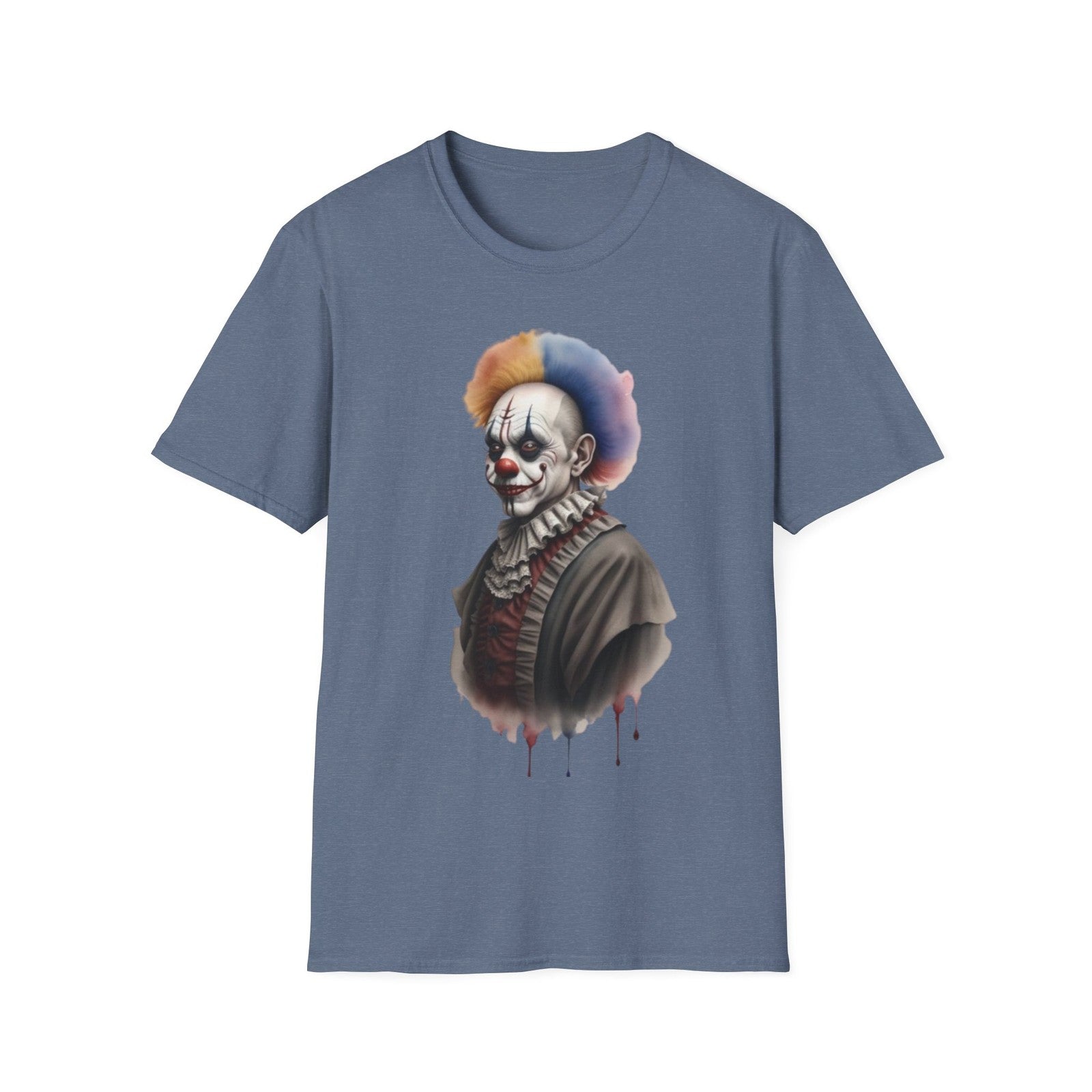 Scary Clown Unisex T-Shirt, Halloween Tee, Creepy Circus Shirt, Horror T-Shirt