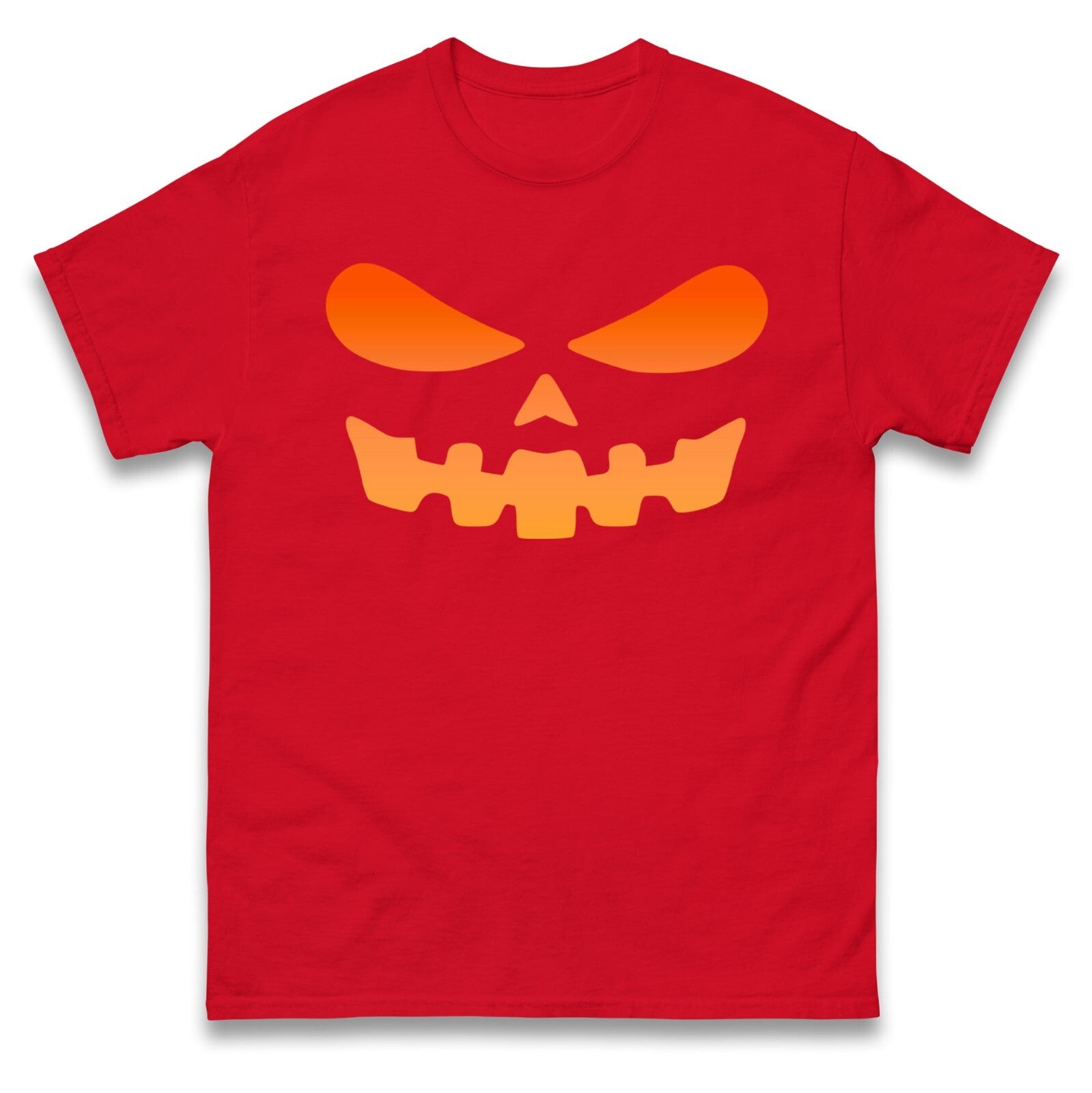 Scary Pumpkin Face Halloween T Shirt