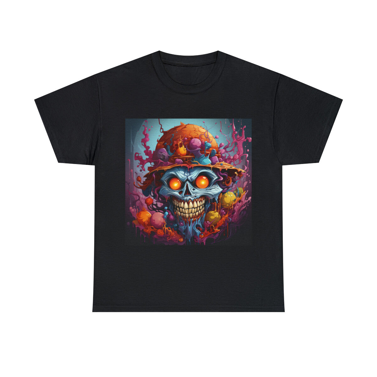 Unisex Adult T Shirt Haunted Clown Scary Horror Halloween Metal Band Gothic Emo