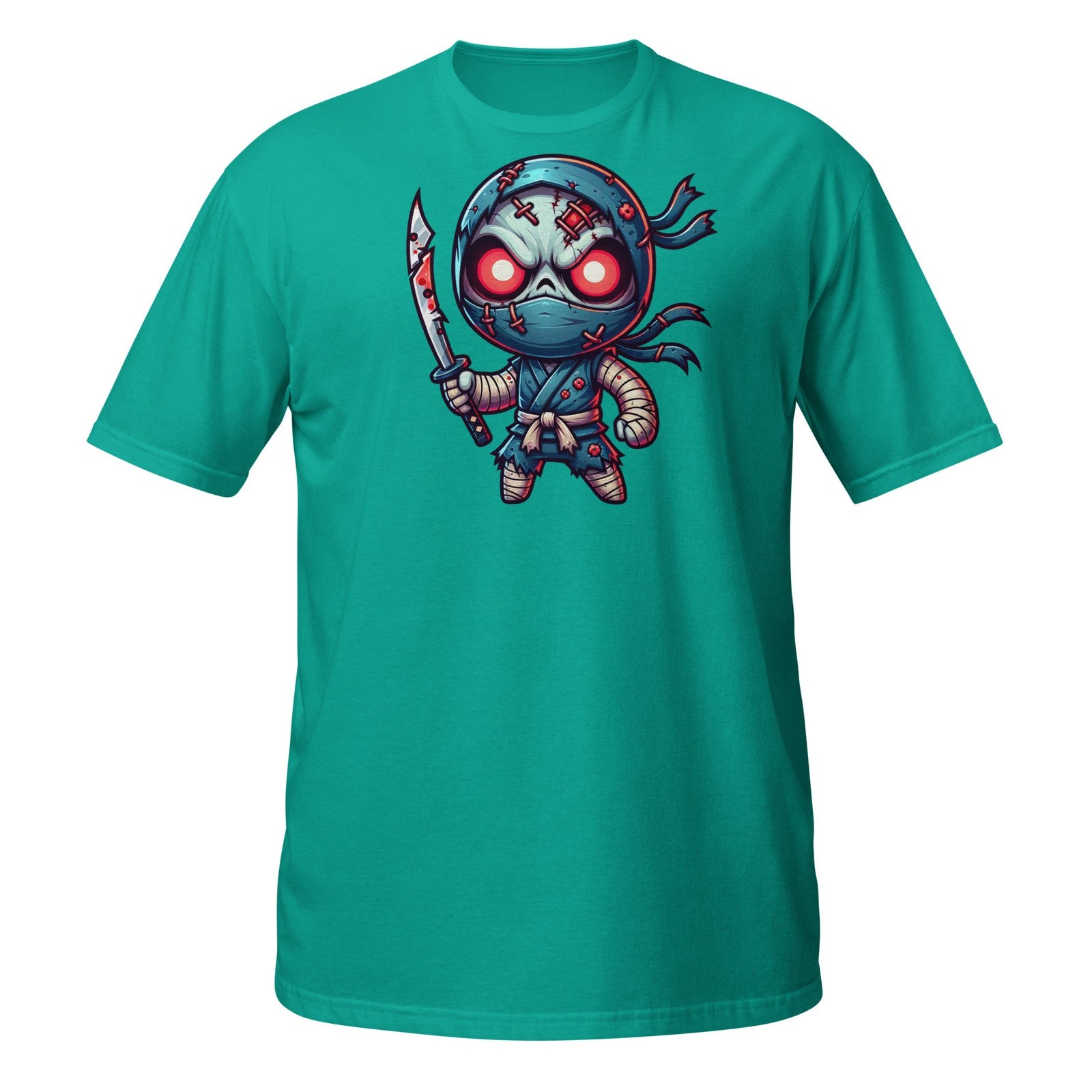 Scary Ninja Shirt – Cute Zombie Warrior with Sword Halloween Design