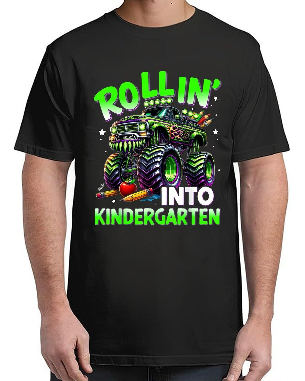 Rollin' Into Kindergarten MT Back to School For Adult S-4XL T-Shirt