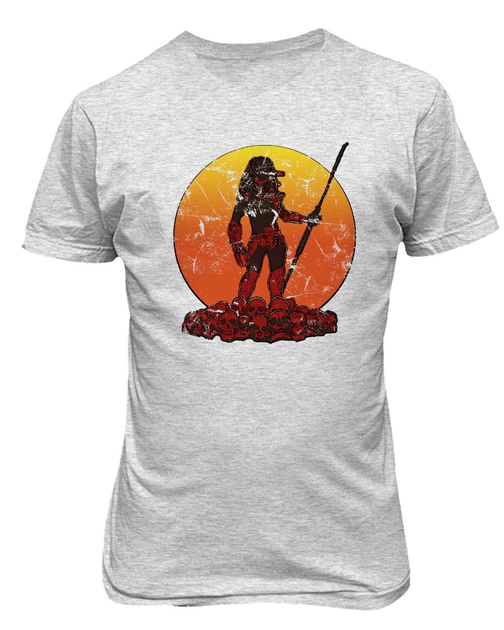 Predator Sunset Horror Scary Shirt Hunter Fall Halloween Men's T-Shirt