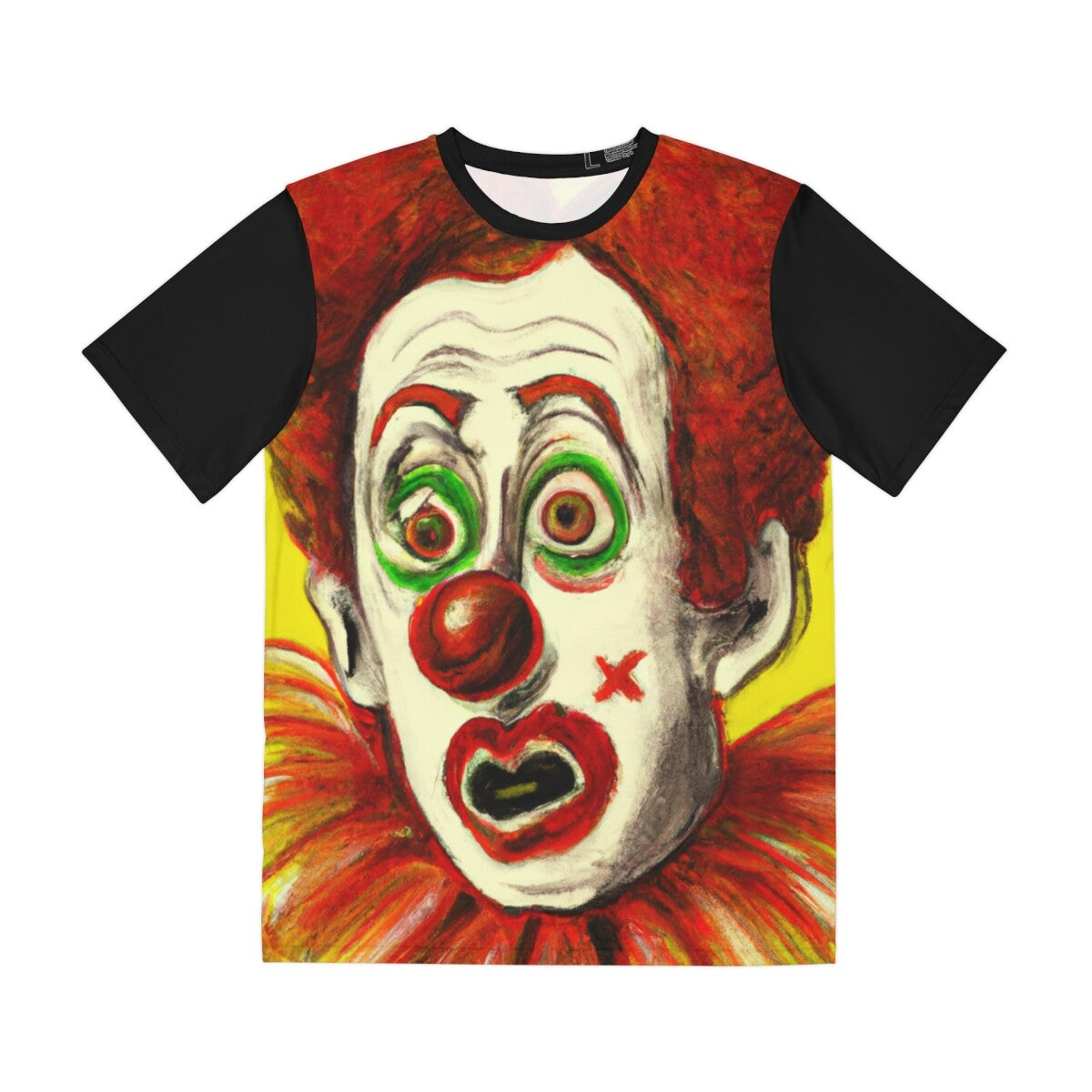 All Over Print T Shirt Halloween Insane Clown Scary Horror Metal Phobia Creepy