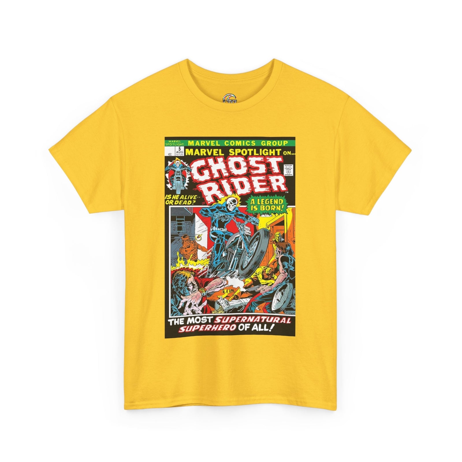 Marvel Spotlight Ghost Rider Comic Book T-Shirt, Ghost Rider Superhero Shirt