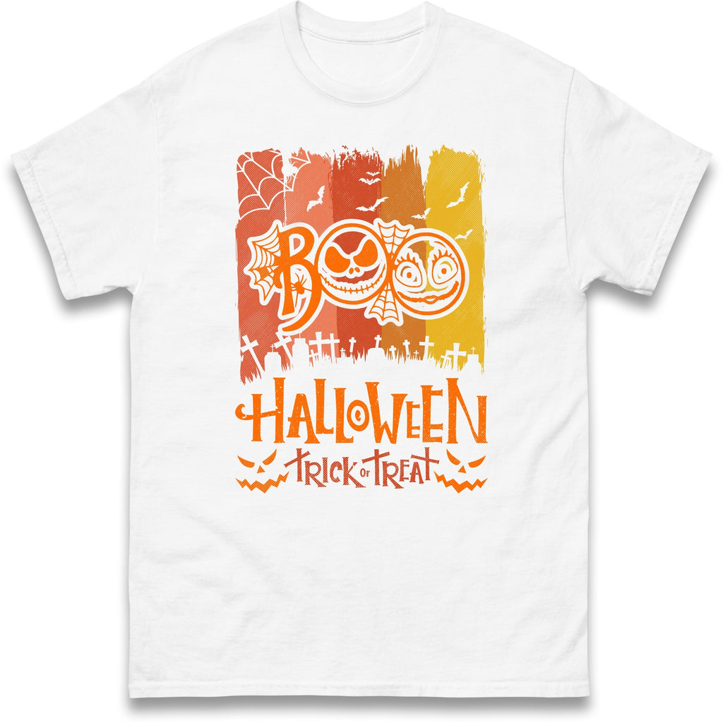 Boo Halloween Trick or Treat Tee,Halloween Night Party,Spooky Halloween Gift Top