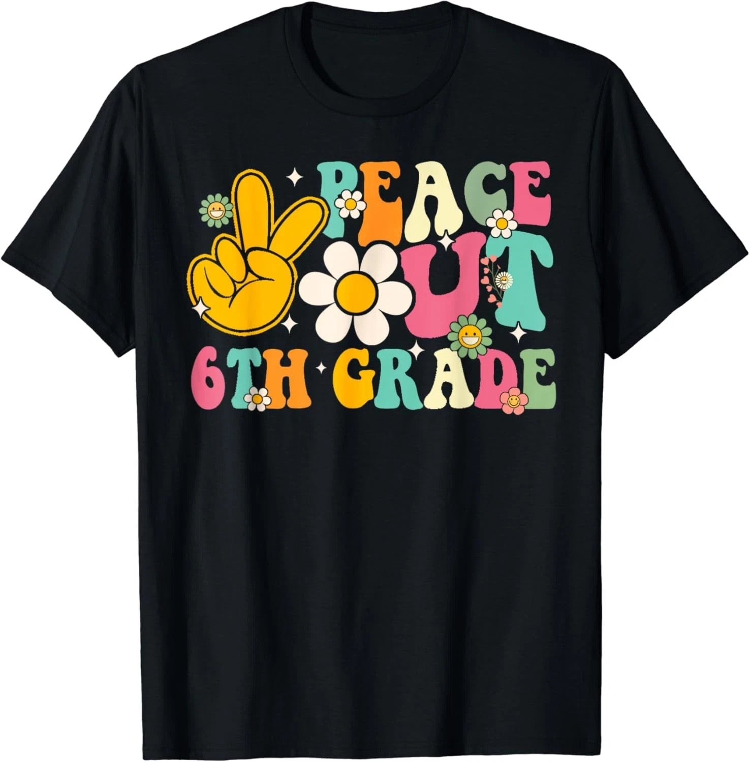 Last Day School Back To School  Black T-Shirt
