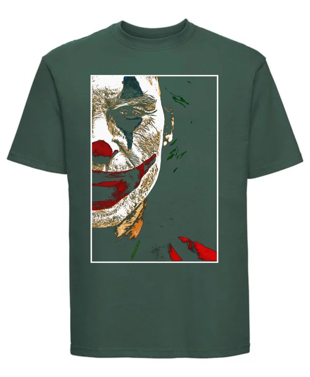 Joker Inspired T-Shirt Horror Halloween Tee Unisex Kids Adult Top