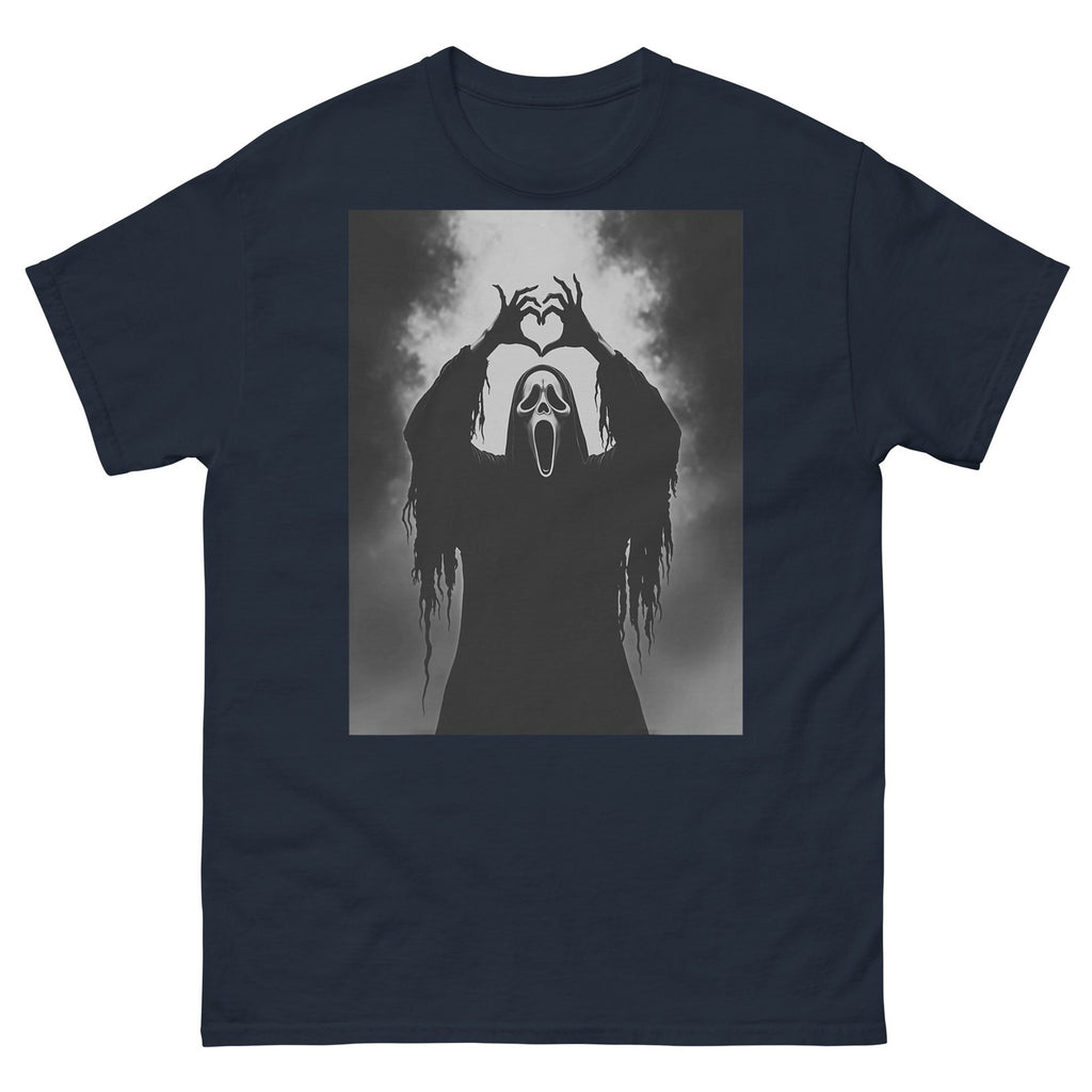 Ghost Heart Hands Scary Face Horror Poster Halloween T-Shirt