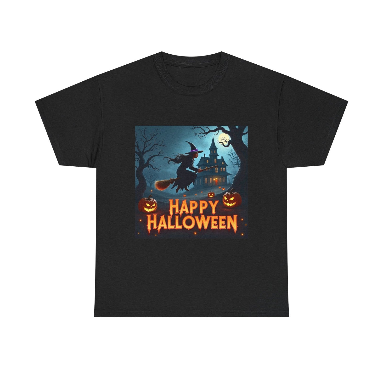 Happy Halloween Unisex Tee, Pumpkin Costume T-Shirt, Trick or Treat Shirt, Scary
