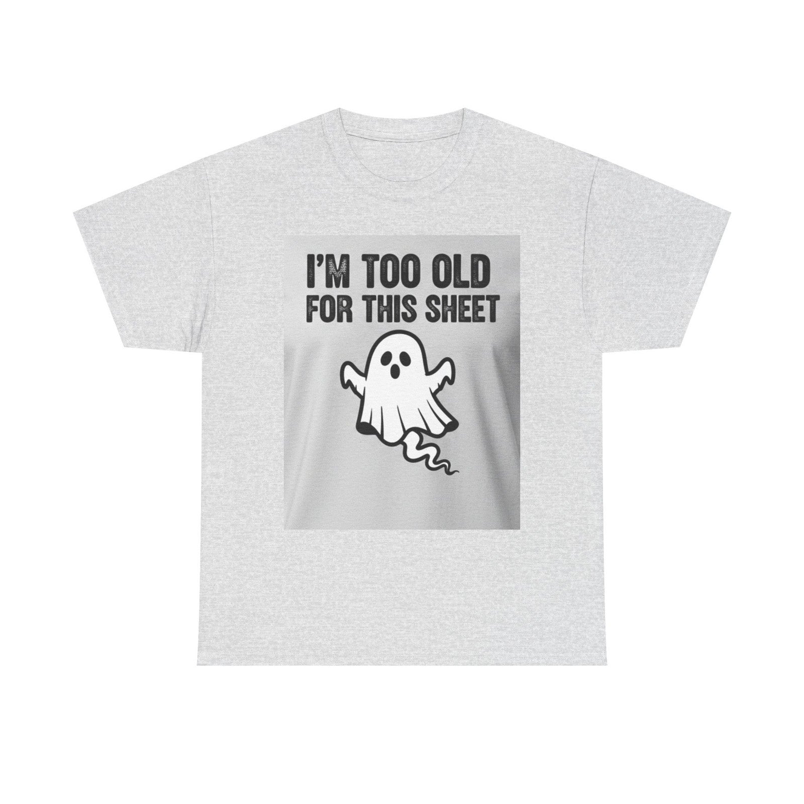 Funny Ghost Tee: Unisex Heavy Cotton Shirt for Halloween & Trick or Treat