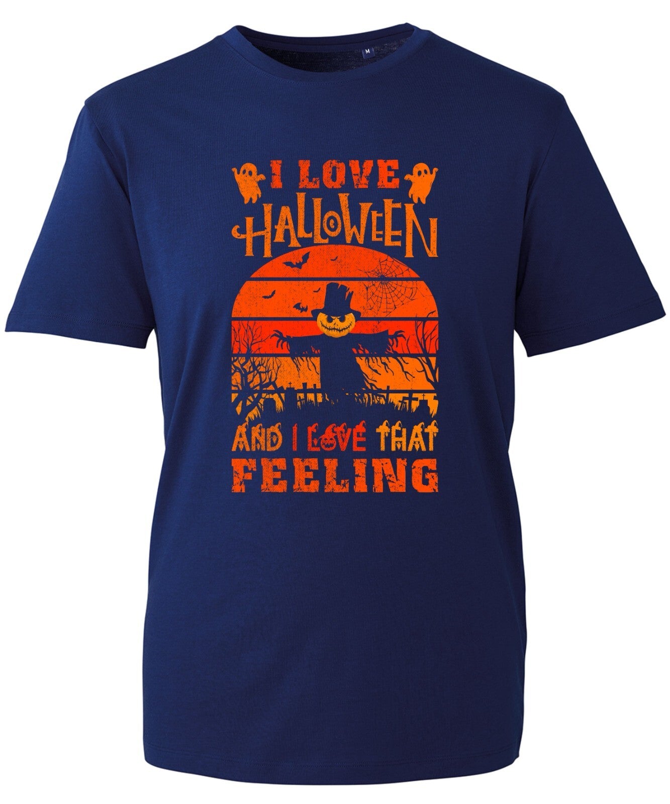 I Love Halloween And I Love That Feeling T-Shirt Witch Scary Horror Nightmare