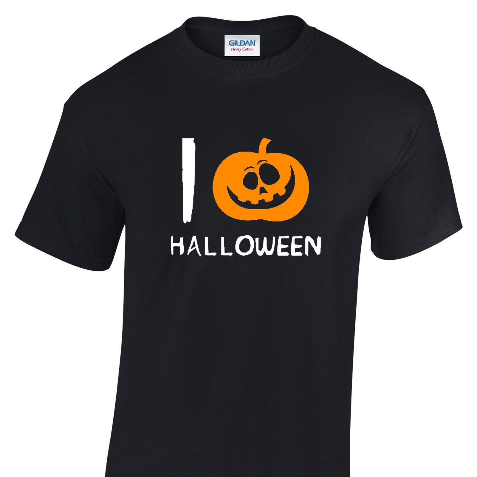 Mens I Love Halloween Tshirt - New Pumpkin Heart Trick Or Treat Costume T Shirt