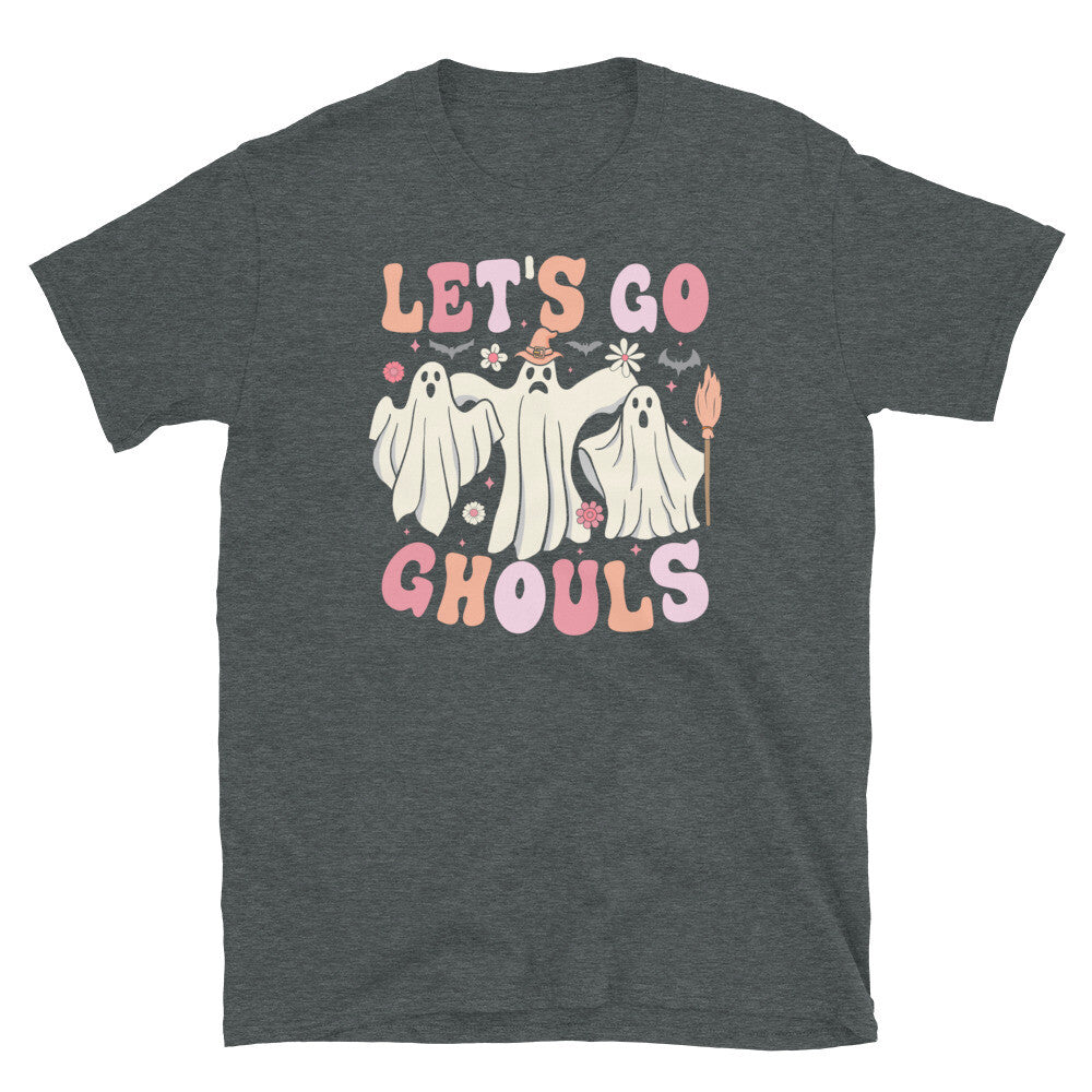 Let’s Go Ghouls Haloween Ghosts Trick or Treat Short-Sleeve Unisex T-Shirt