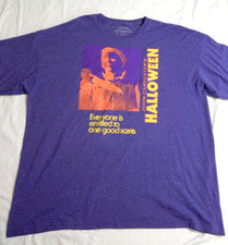 John Carpenter’s Halloween T Shirt Purple Men’s 2XL Cotton Blend Horror Tee GUC