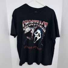 Scream Ghost Face Shirt XL Men’s  “Let's Watch Scary Movies Horror” Faded Style