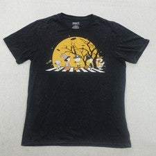 Peanuts Halloween Shirt Mens Medium Snoopy Charlie Brown Trick Or Treat Moon