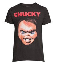 Chucky Small Horror Halloween T Shirt  Black Adults Unisex