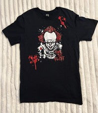 Pennywise Time To Float Black T-shirt Size Small Halloween Horror