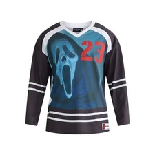 Scream Ghostface Horror Movie Long Sleeve Hockey Jersey Men's Size Small