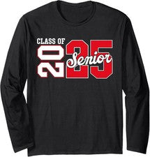 Class Of 2025 Senior Back To School And Graduation Long Sleeve Tshirt