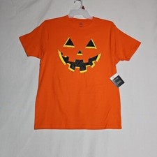 Halloween Mens Shirt Medium 38-40 Jack-o-lantern Trick Or Treat Celebrate It NEW