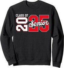 Class Of 2025 Senior Back To School And Graduation Unisex Crewneck Sweatshirt