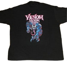 (5) VENOM Marvel Comic Book T-Shirt NEW XL XXL Black Character Super hero