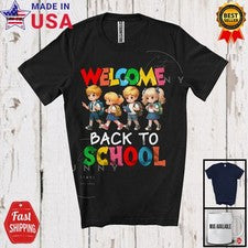 Welcome, Adorable Back To School First Day Of School Boys Girls, Teacher T-Shirt