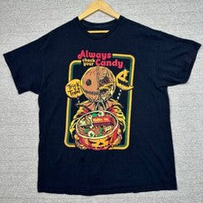 Trick or Treat Studios Sz XL T-Shirt Hollie-Ho Check Your Candy Halloween Scare