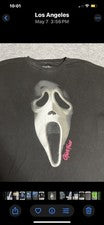 Scream Ghost Face T-Shirt Mens Large, Black Halloween Icons of Horror Movies XXL