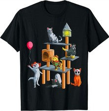 Cat Horror Movies Cute Halloween For Cat Gift Unisex T-Shirt