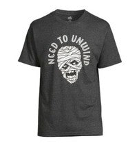 Need to Unwind L 42 - 44 Halloween Funny Mummy T-Shirt Monster Horror Comic Con