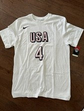 2024 Paris Olympics Stephen Steph Curry USA Basketball Nike Shirt  MEDIUM